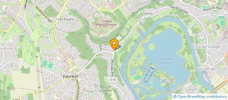 localisation de l'entreprise LUMILACE  VAUREAL