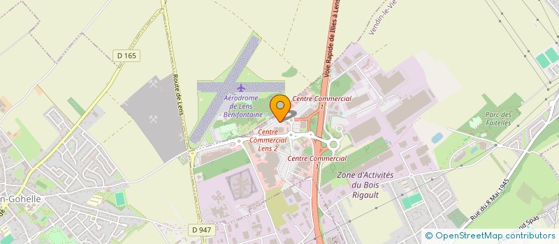localisation de l'entreprise LUMILAND à VENDIN-LE-VIEIL