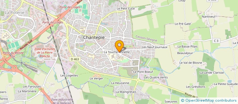 localisation de l'entreprise LUMILAW à CHANTEPIE