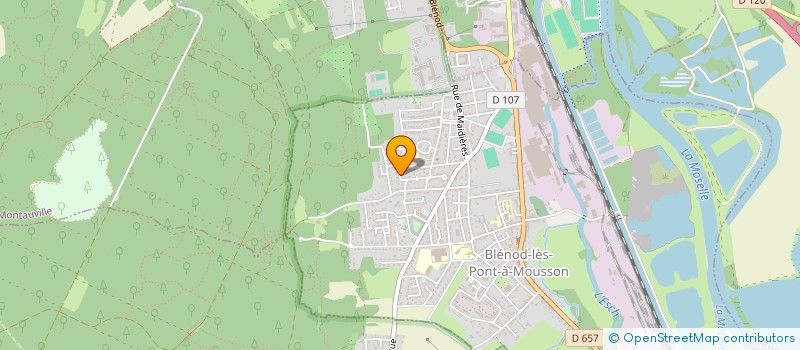 localisation de l'entreprise LUMIN'AIR  BLENOD-LES-PONT-A-MOUSSON