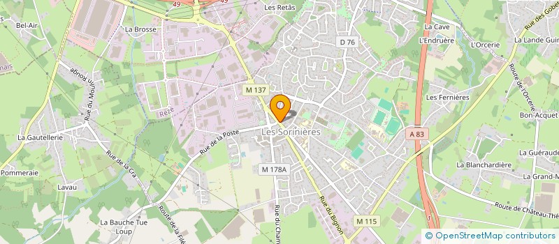 localisation de l'entreprise LUMIN-AURA  LES SORINIERES