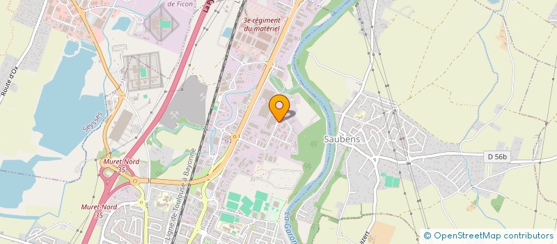 localisation de l'entreprise LUMIN'R  MURET