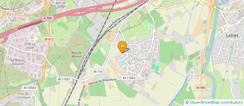 localisation de l'entreprise LUMIN&SENS à LATTES