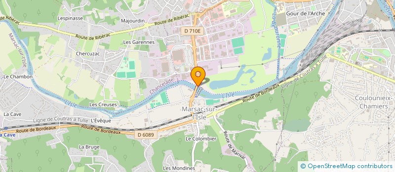 localisation de l'entreprise LUMINA à MARSAC SUR L'ISLE