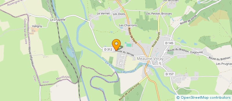 localisation de l'entreprise LUMINA CONCEPT  MEAULNE-VITRAY