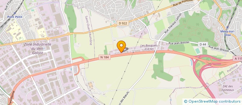 localisation de l'entreprise LUMINA PEINTURE à MERY-SUR-OISE