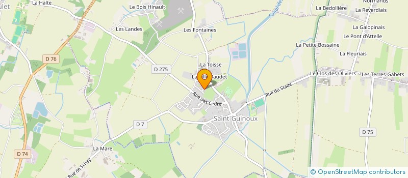 localisation de l'entreprise LUMINAERE  SAINT-GUINOUX