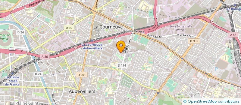 localisation de l'entreprise LUMINAIRE CONCEPT à AUBERVILLIERS