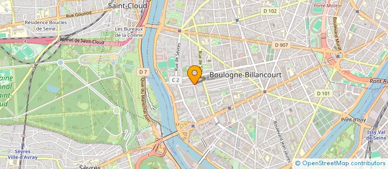 localisation de l'entreprise LUMINANCE INTERNATIONAL à BOULOGNE-BILLANCOURT