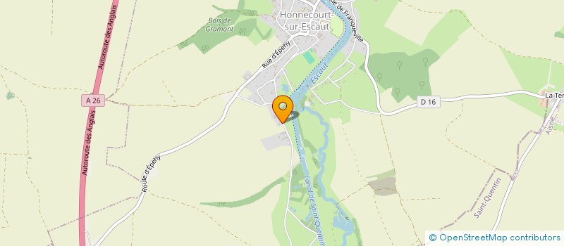 localisation de l'entreprise LUMINANCE STUDIO  HONNECOURT SUR ESCAUT