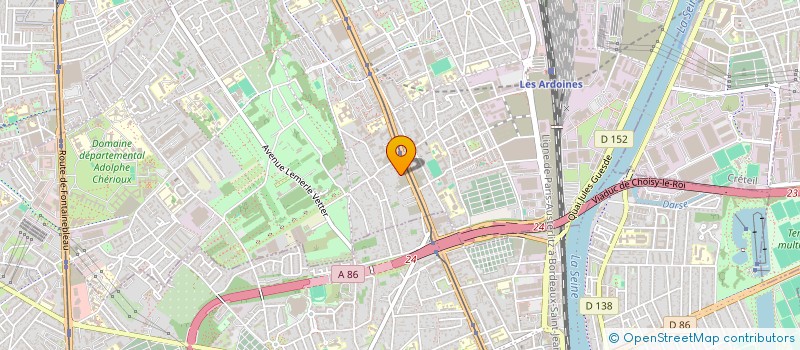 localisation de l'entreprise LUMINART à VITRY-SUR-SEINE
