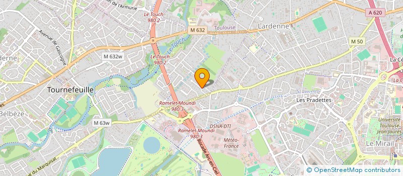 localisation de l'entreprise LUMINEKA  TOURNEFEUILLE