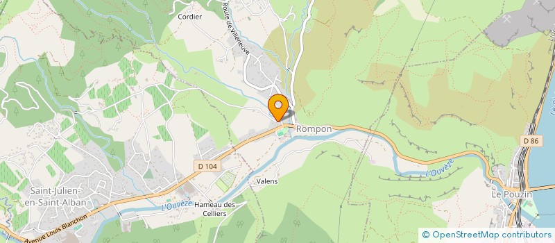 localisation de l'entreprise LUMINERGIE  ROMPON