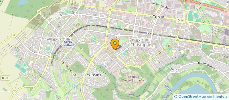 localisation de l'entreprise LUMINET  CERGY