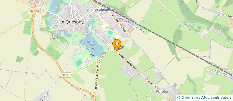 localisation de l'entreprise LUMINEUSE O NATUREL  LE QUESNOY