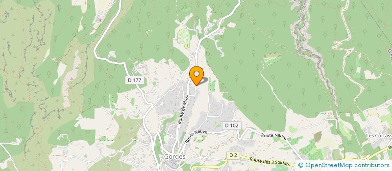 localisation de l'entreprise LUMINI  GORDES