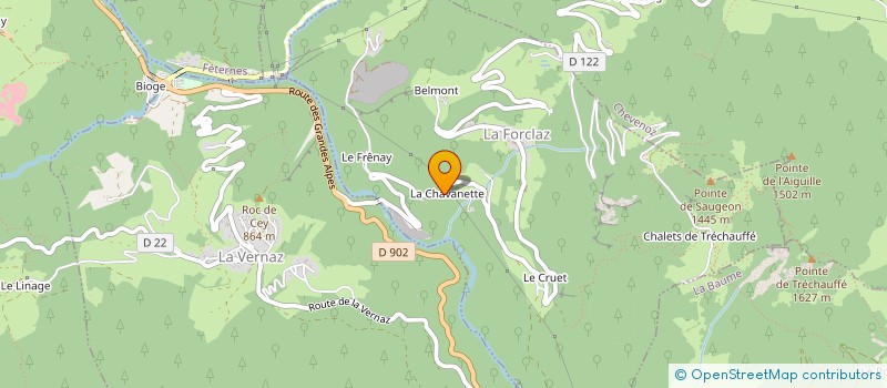 localisation de l'entreprise LUMININIE  BELLEVAUX