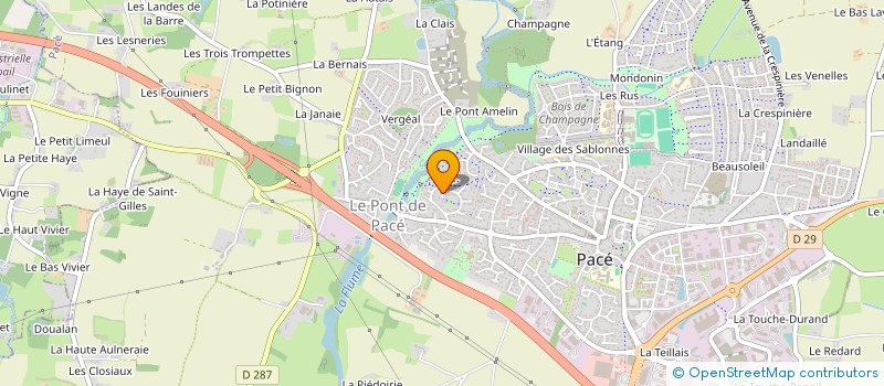 localisation de l'entreprise LUMINNOV à PACE