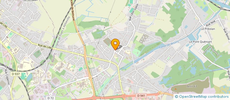 localisation de l'entreprise LUMINOVA INSTITUT  BEUVRY