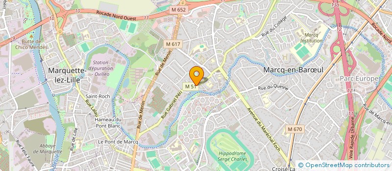 localisation de l'entreprise LUMIOS à MARCQ EN BAROEUL
