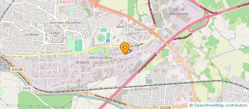 localisation de l'entreprise LUMIPUB à VILLENEUVE-LES-BEZIERS