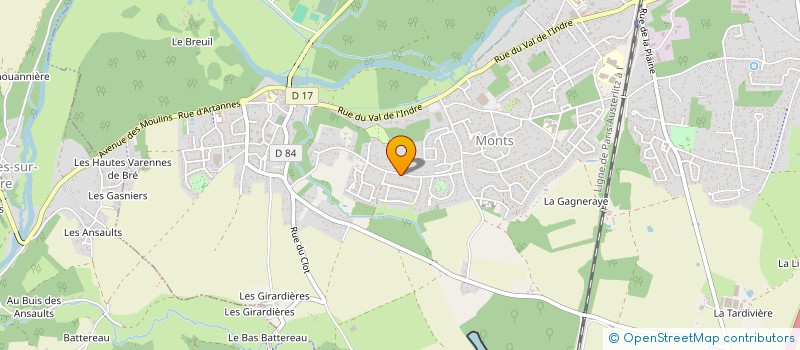 localisation de l'entreprise LUMIRO  MONTS