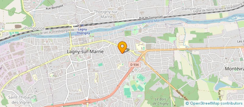 localisation de l'entreprise LUMIS ENERGIE à LAGNY-SUR-MARNE