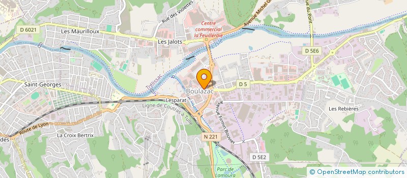 localisation de l'entreprise LUMIVIE  BOULAZAC ISLE MANOIRE