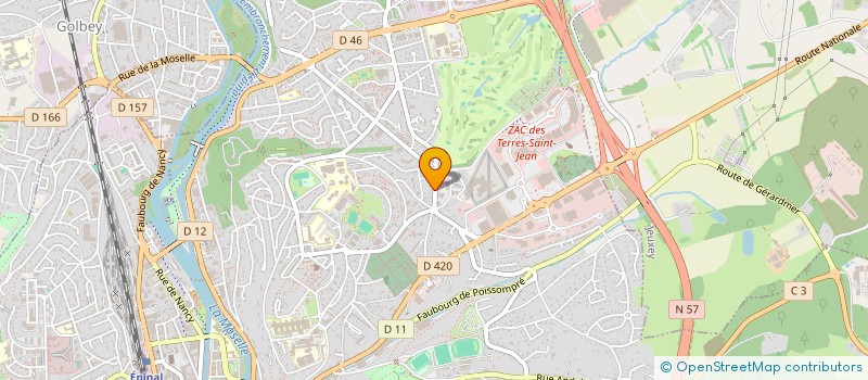 localisation de l'entreprise LUMIVISION à EPINAL
