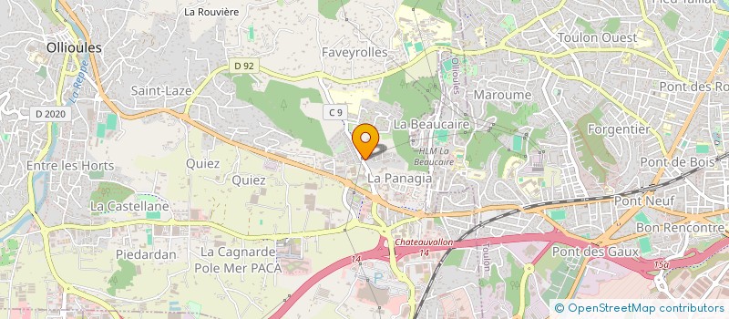 localisation de l'entreprise LUMO  OLLIOULES