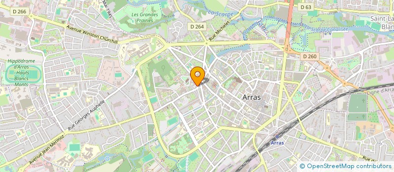 localisation de l'entreprise LUMOS à ARRAS