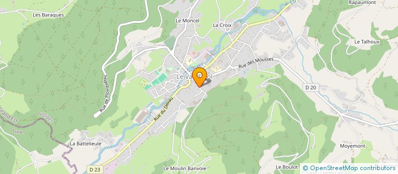 localisation de l'entreprise LUMOS CREATION  LE VAL-D'AJOL