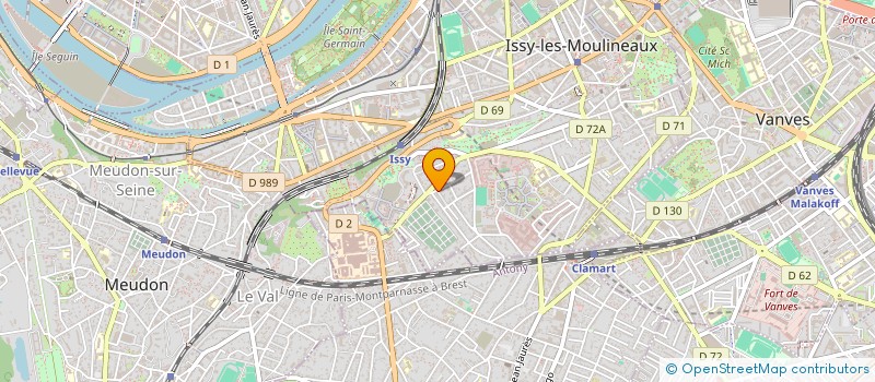localisation de l'entreprise LUMP à ISSY-LES-MOULINEAUX