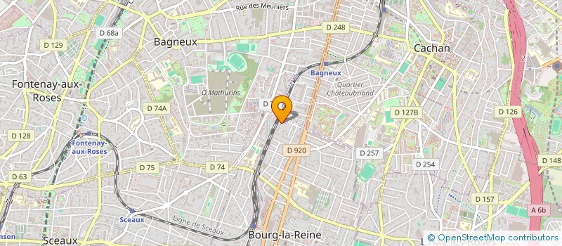 localisation de l'entreprise LUMPINI à BOURG-LA-REINE