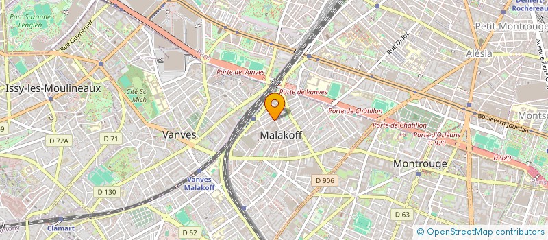 localisation de l'entreprise LUMYBAT à MALAKOFF
