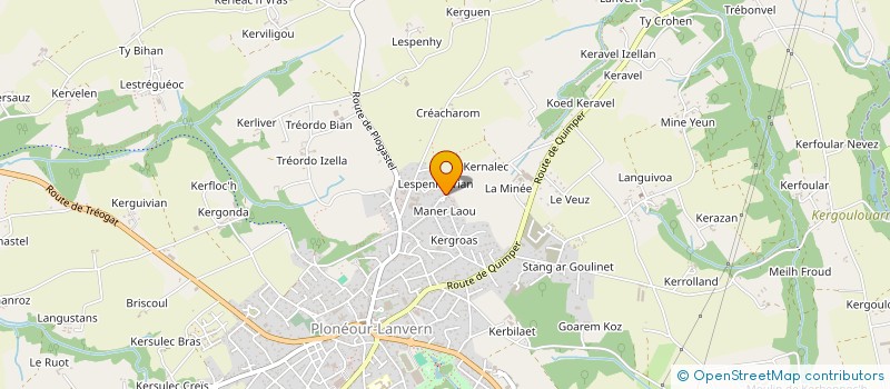 localisation de l'entreprise LUMYCS  PLONEOUR-LANVERN