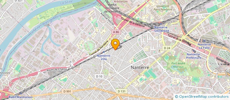 localisation de l'entreprise LUN'APPART  NANTERRE