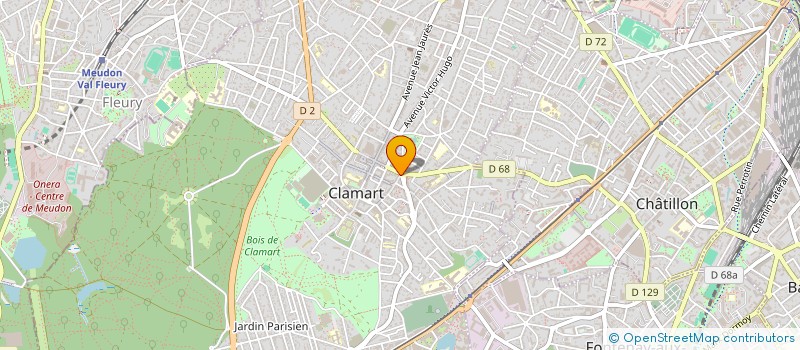 localisation de l'entreprise LUNA à CLAMART
