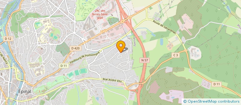 localisation de l'entreprise LUNA à EPINAL