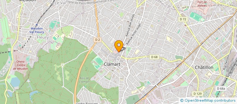 localisation de l'entreprise LUNA à CLAMART