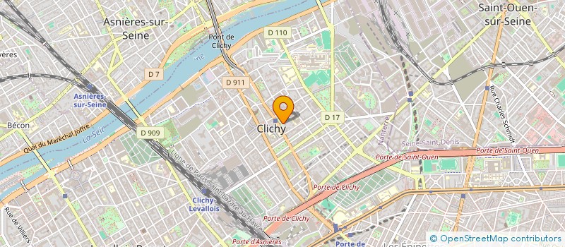 localisation de l'entreprise LUNA à CLICHY