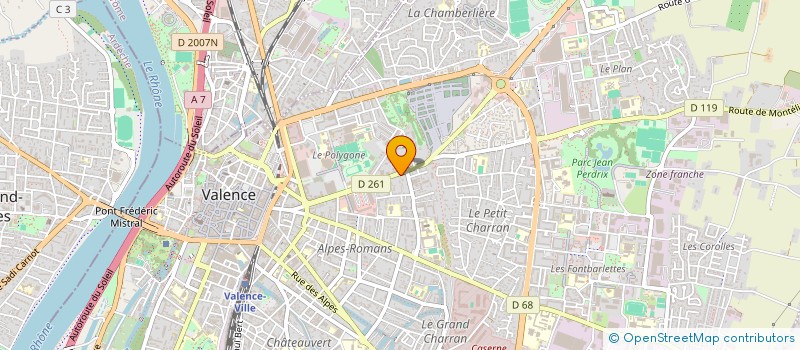 localisation de l'entreprise LUNA à VALENCE