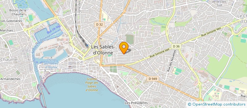 localisation de l'entreprise LUNA à LES SABLES D'OLONNE