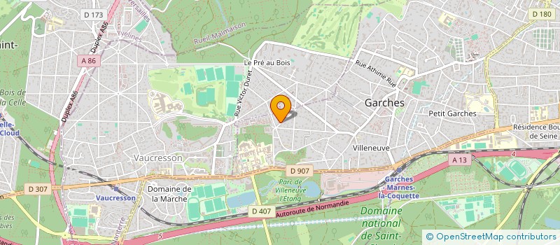 localisation de l'entreprise LUNA à GARCHES