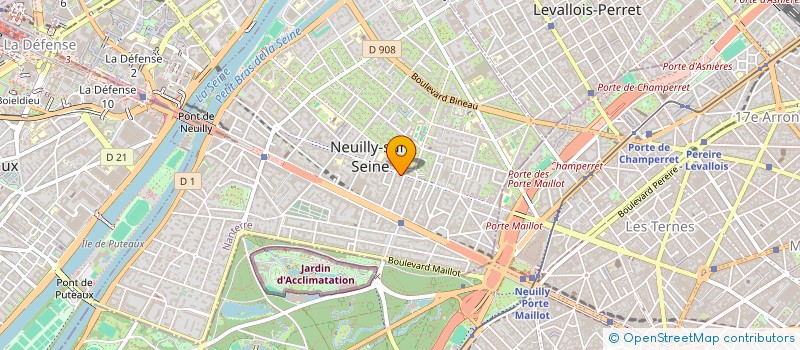 localisation de l'entreprise LUNA BEAUTE à NEUILLY-SUR-SEINE