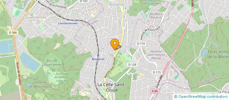 localisation de l'entreprise LUNA BELLA  LA CELLE-SAINT-CLOUD