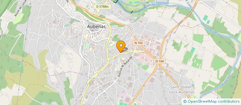 localisation de l'entreprise LUNA CONCEPT à AUBENAS