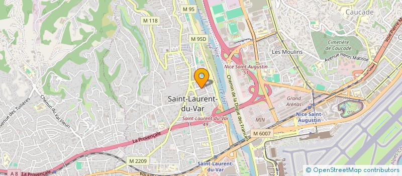 localisation de l'entreprise LUNA DE LA RIVIERA à SAINT-LAURENT-DU-VAR