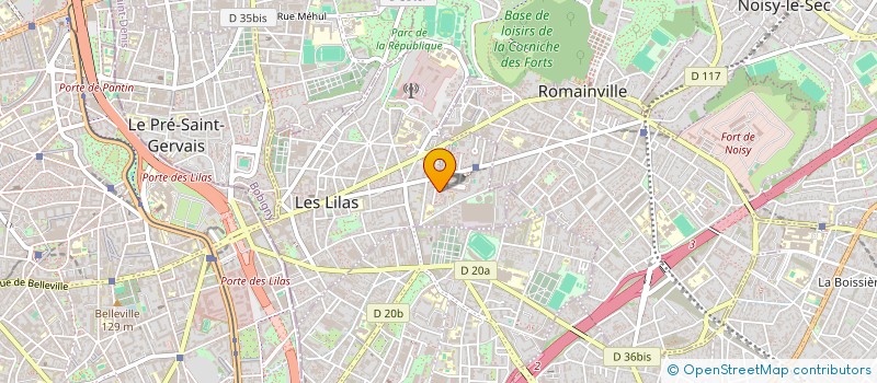 localisation de l'entreprise LUNA EVENTS  LES LILAS