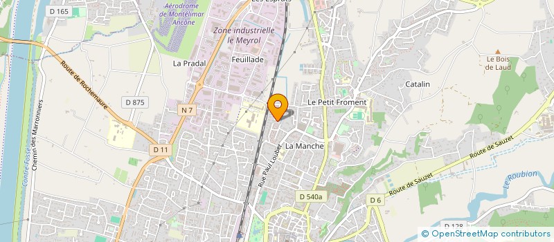 localisation de l'entreprise LUNA GROUP  MONTELIMAR